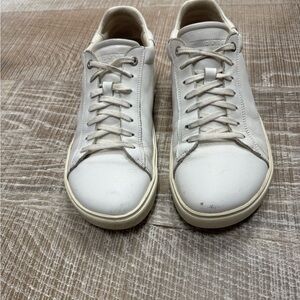 Birkenstock Men's Cream Leather Sneakers